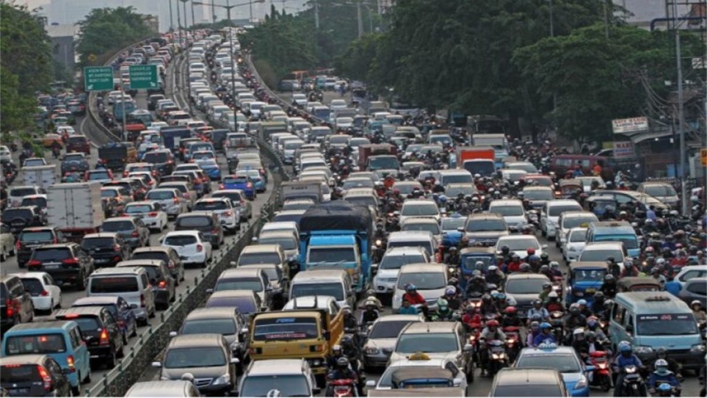 kemacetan lalu lintas kota besar